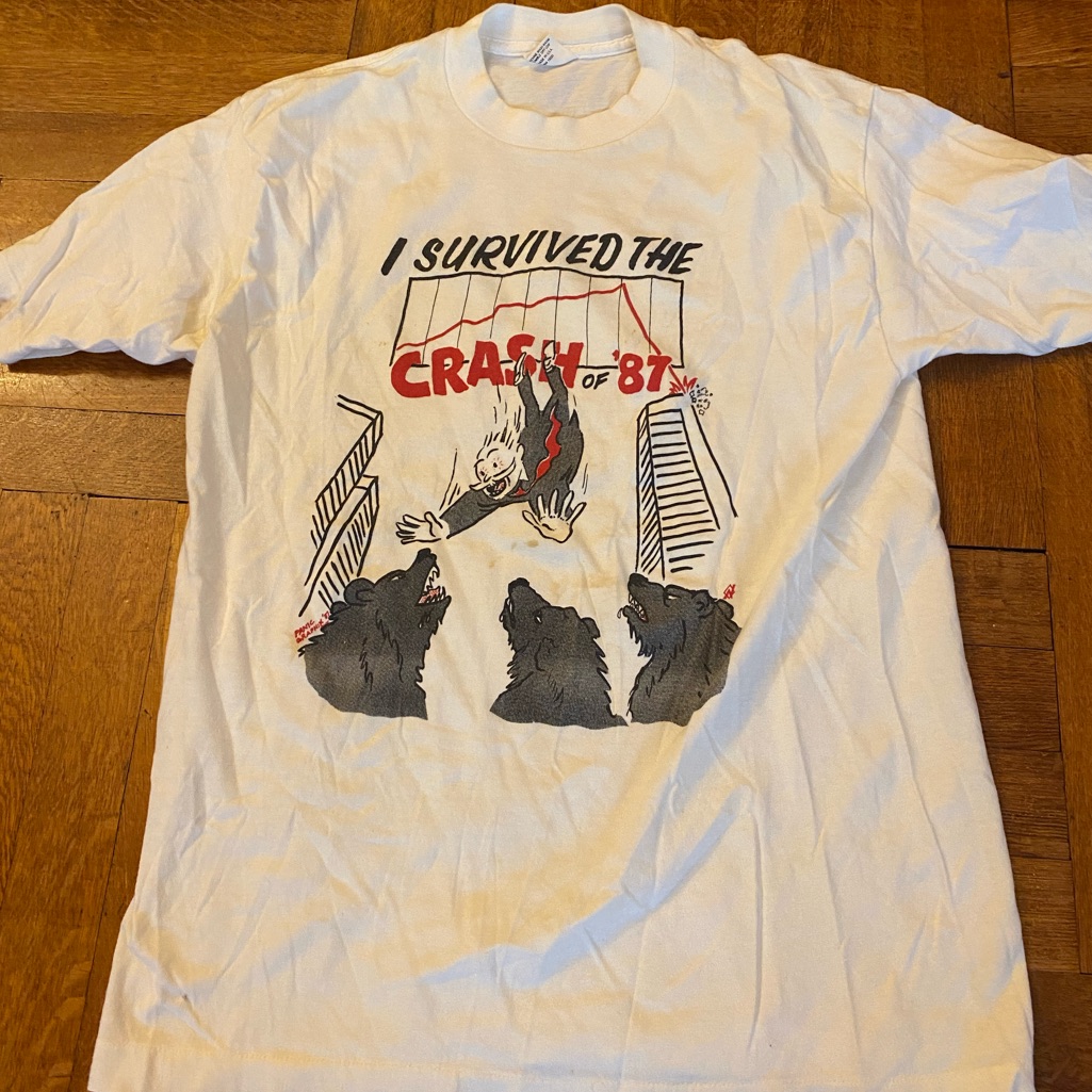 I Survived The Crash Of 1987 White T-Shirt